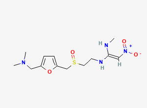 Two-dimensional chemical structure of Ranitidine EP Impurity C/ Ranitidine BP Impurity C/ Ranitidine Related Compound C / Ranitidine S-Oxide, CAS 73851-70-4