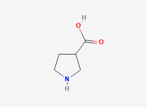 Two-dimensional chemical structure of 3-Pyrrolidinecarboxylic acid
