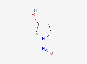 Two-dimensional chemical structure of N-Nitroso-3-pyrrolidinol, CAS 56222-35-6