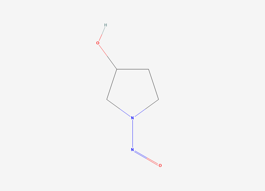Two-dimensional chemical structure of N-Nitroso-3-pyrrolidinol, CAS 56222-35-6