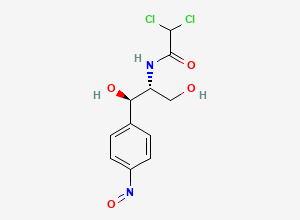 Two-dimensional chemical structure of Nitrosochloramphenicol, CAS 67058-47-3