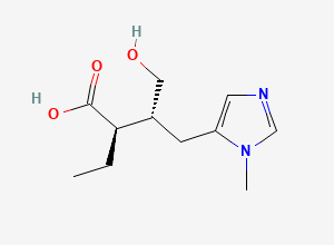 Two-dimensional chemical structure of Isopilocarpic acid