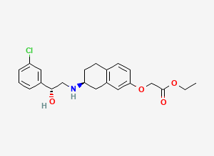 Two-dimensional chemical structure of Amibegron
