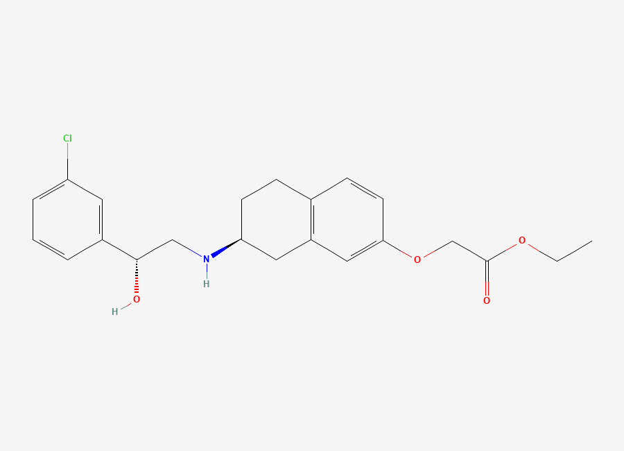 Two-dimensional chemical structure of Amibegron