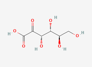 Two-dimensional chemical structure of 2-keto-D-Gluconic acid