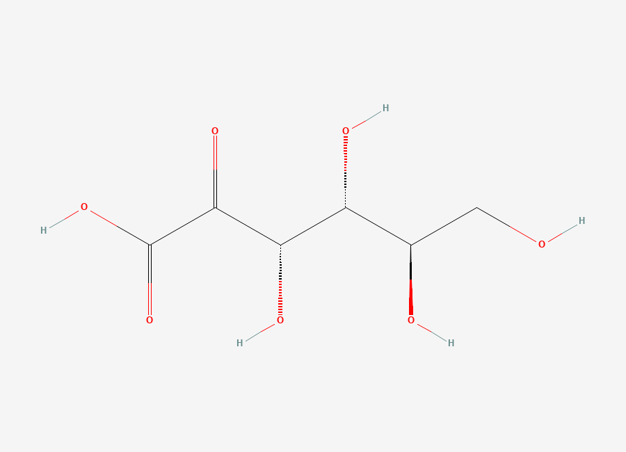 Two-dimensional chemical structure of 2-keto-D-Gluconic acid