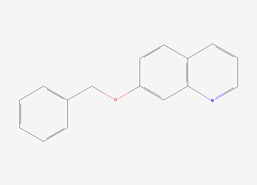Two-dimensional chemical structure of 7-Benzyloxyquinoline