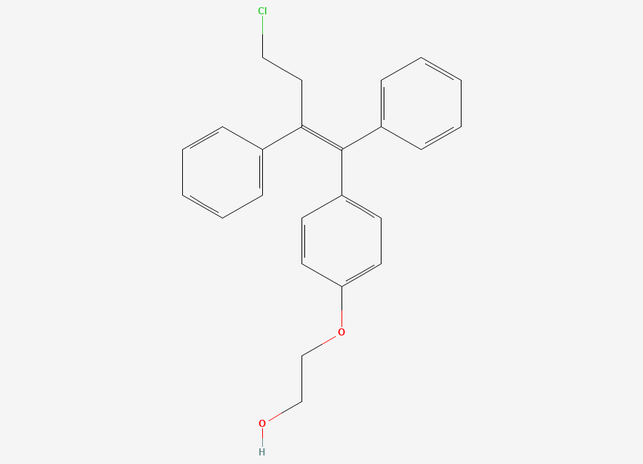 Two-dimensional chemical structure of Ospemifene