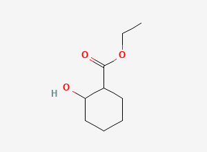 Two-dimensional chemical structure of Ethyl 2-hydroxycyclohexane-1-carboxylate