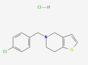 Two-dimensional chemical structure of Ticlopidine EP Impurity H (HCl Salt), CAS 53885-39-5