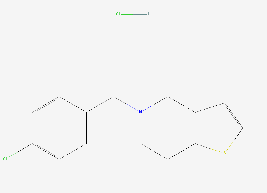Two-dimensional chemical structure of Ticlopidine EP Impurity H (HCl Salt), CAS 53885-39-5