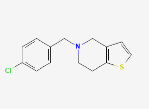 Two-dimensional chemical structure of Ticlopidine EP Impurity H, CAS 55157-56-7