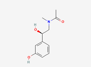 Two-dimensional chemical structure of N-Acetyl Phenylephrine