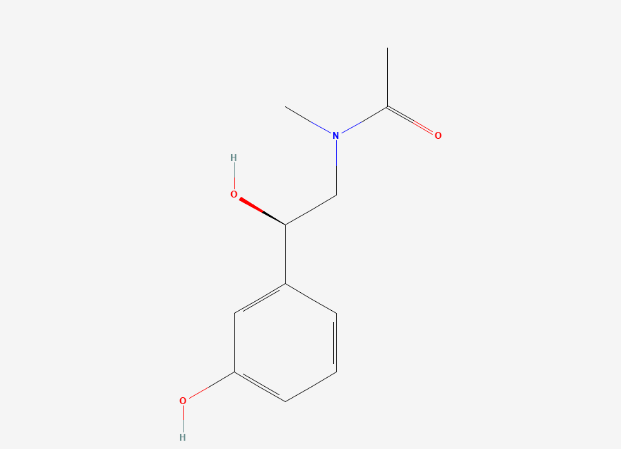 Two-dimensional chemical structure of N-Acetyl Phenylephrine