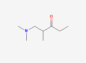 Two-dimensional chemical structure of 1-(Dimethylamino)-2-methyl-3-pentanone