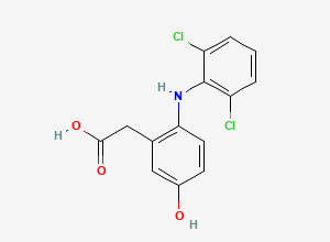 Two-dimensional chemical structure of 5-Hydroxy Diclofenac, CAS 69002-84-2