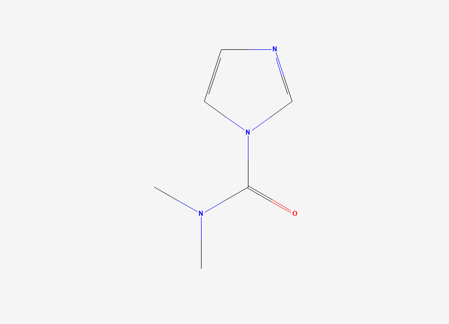 Two-dimensional chemical structure of 1H-Imidazole-1-carboxamide, N,N-dimethyl-