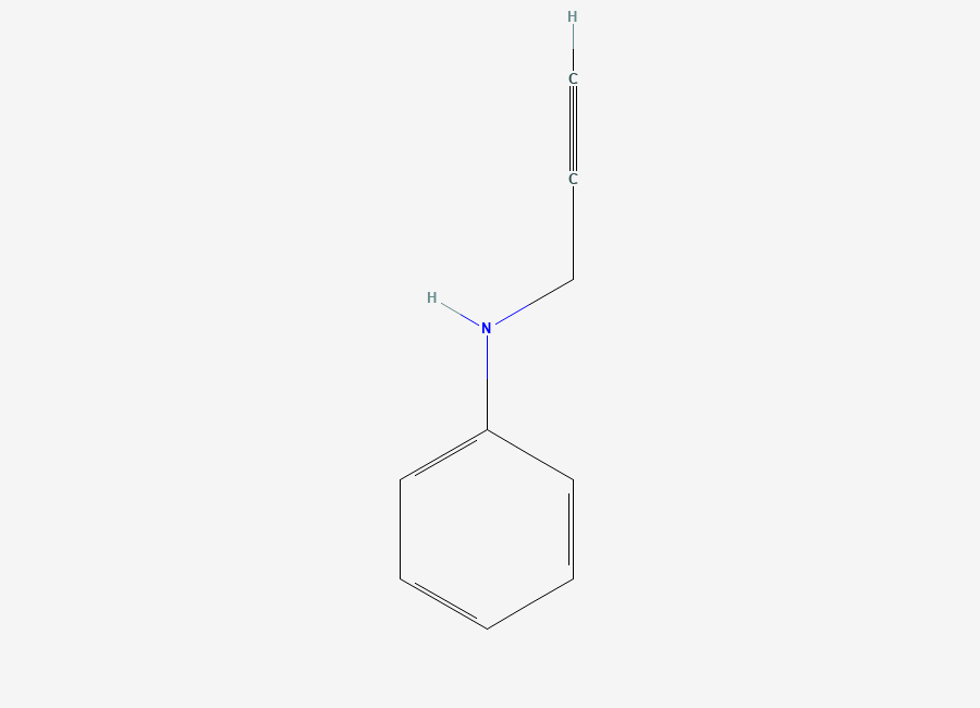 Two-dimensional chemical structure of N-prop-2-ynylaniline