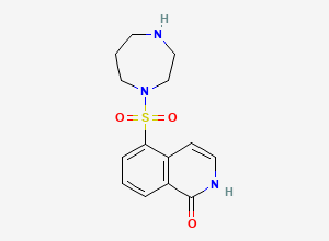 Two-dimensional chemical structure of isoquinoline, CAS 105628-72-6