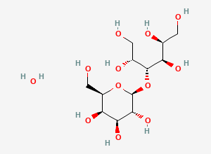 Two-dimensional chemical structure of Lactitol Monohydrate, CAS 81025-04-9