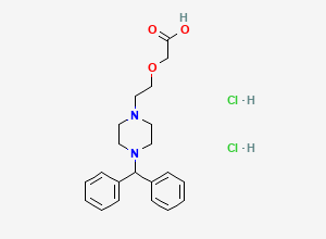 Two-dimensional chemical structure of Levocetrizine Impurity F, CAS 83881-54-3