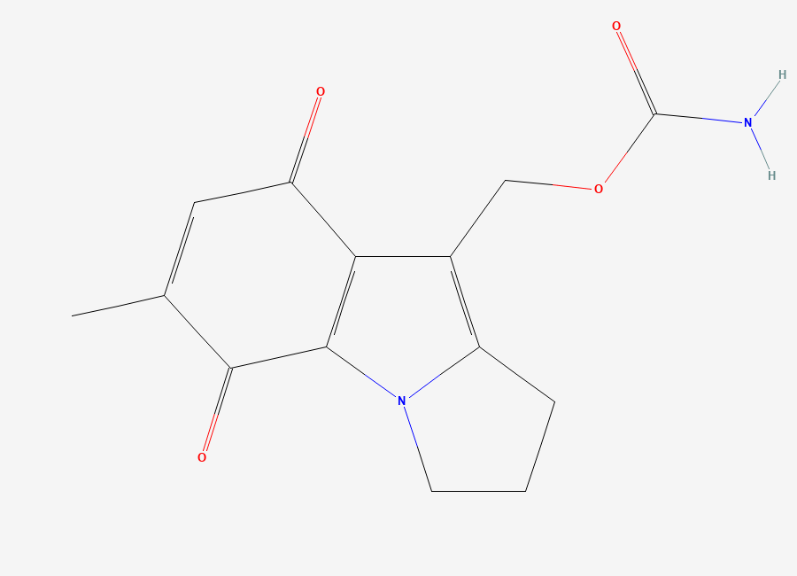 Two-dimensional chemical structure of Mitosene, CAS 3567-35-9