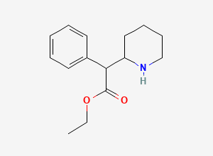 Two-dimensional chemical structure of Ethylphenidate