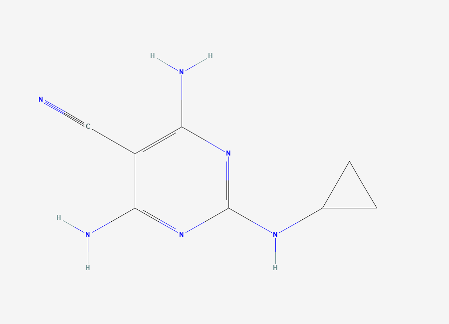 Two-dimensional chemical structure of Dicyclanil