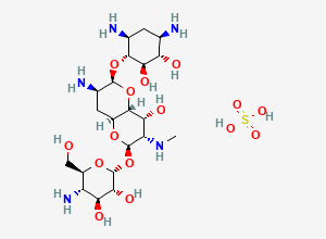 Two-dimensional chemical structure of Apramycin Sulfate