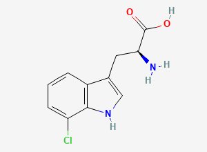 Two-dimensional chemical structure of 7-chloro-L-tryptophan