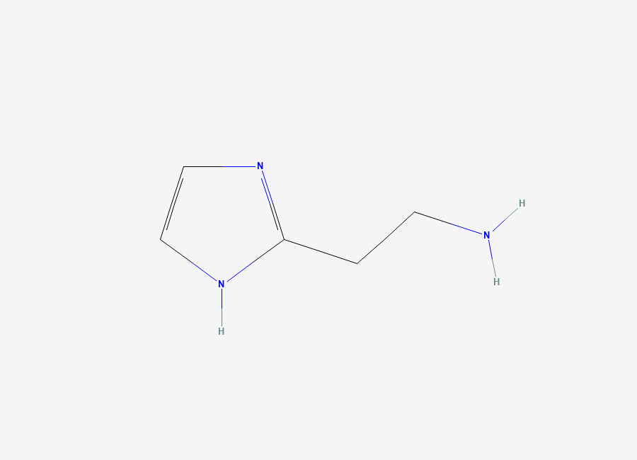 Two-dimensional chemical structure of 1H-Imidazole-2-ethanamine