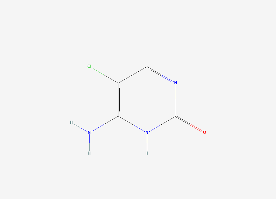 Two-dimensional chemical structure of 5-Chlorocytosine