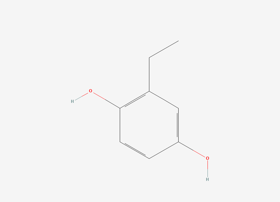Two-dimensional chemical structure of 2-Ethyl-1,4-benzenediol