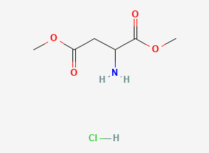 Two-dimensional chemical structure of Dimethyl L-aspartate hydrochloride