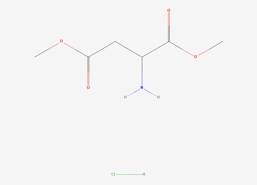 Two-dimensional chemical structure of Dimethyl L-aspartate hydrochloride