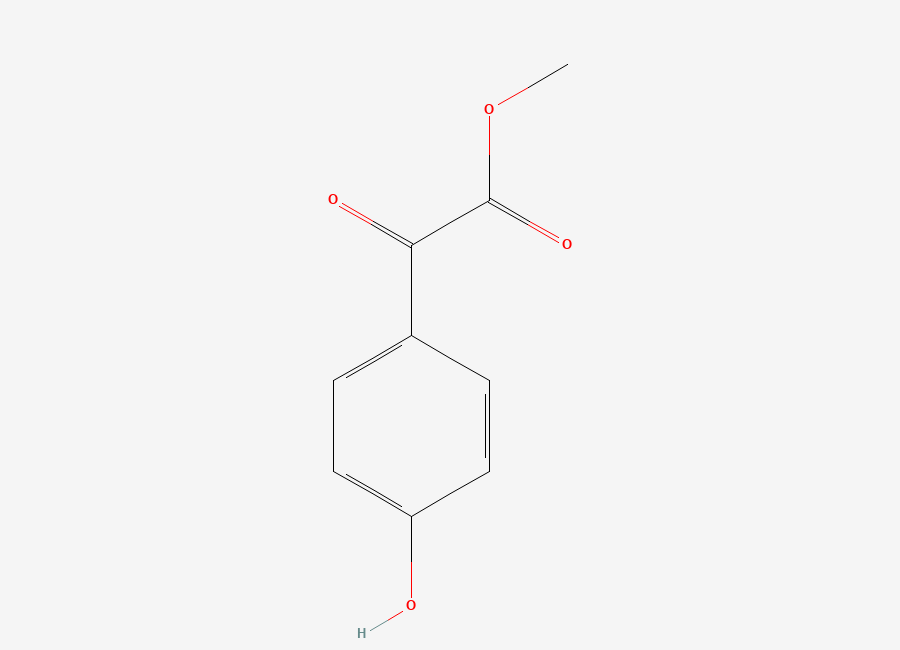 Two-dimensional chemical structure of Benzeneacetic acid, 4-hydroxy-alpha-oxo-, methyl ester