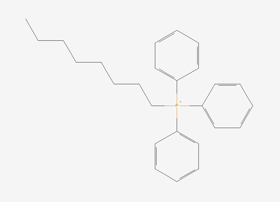 Two-dimensional chemical structure of Octyl(triphenyl)phosphonium