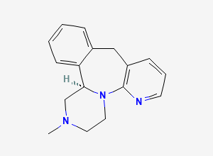 Two-dimensional chemical structure of (-)-Mirtazapine