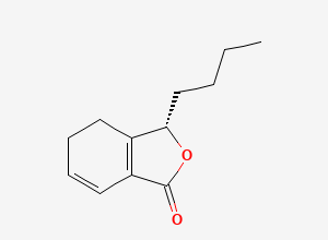Two-dimensional chemical structure of 3-N-butyl-4,5-dihydrophthalide, (S)-