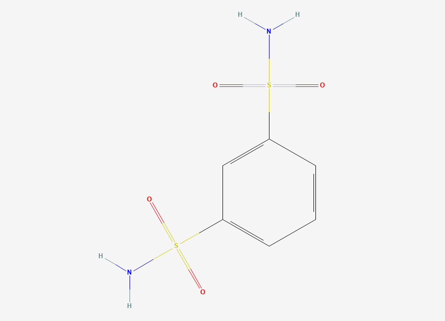 Two-dimensional chemical structure of 1,3-Benzenedisulfonamide