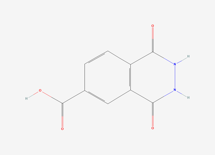 Two-dimensional chemical structure of 1,4-Dioxo-1,2,3,4-tetrahydrophthalazine-6-carboxylic acid