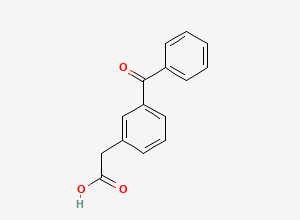 Two-dimensional chemical structure of Ketoprofen EP Impurity B / Desmethyl Ketoprofen, CAS 22071-22-3