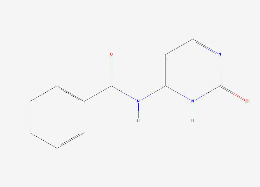 Two-dimensional chemical structure of N4-Benzoylcytosine