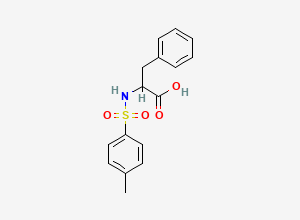 Two-dimensional chemical structure of 2-([(4-Methylphenyl)sulfonyl]amino)-3-phenylpropanoic acid
