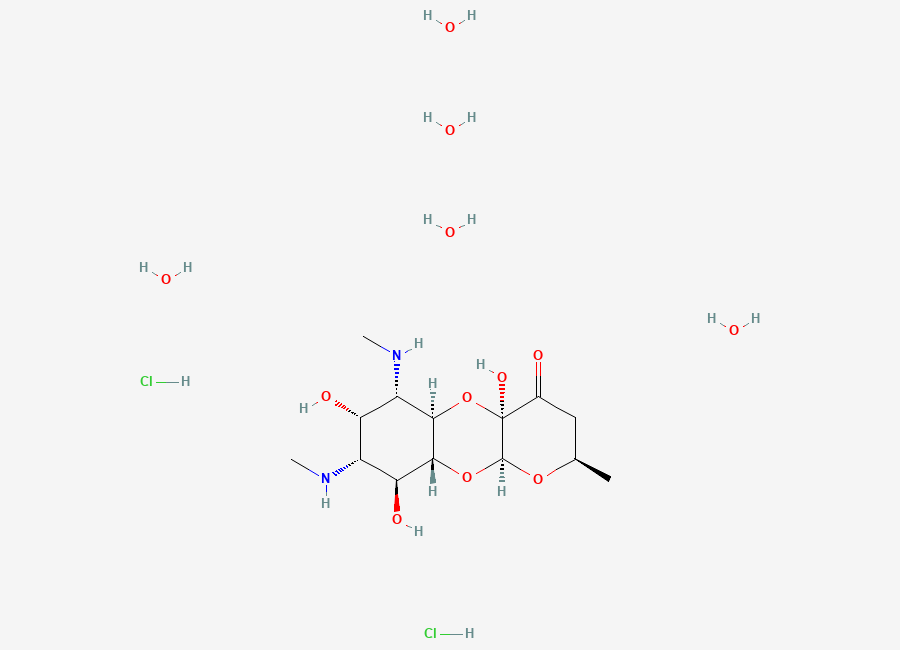 Two-dimensional chemical structure of Spectinomycin Hydrochloride