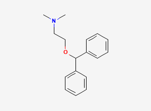 Two-dimensional chemical structure of Orphenadrine EP Impurity D / Diphenhydramine, CAS 58-73-1
