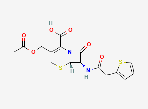 Two-dimensional chemical structure of Cefoxitin Impurity 42