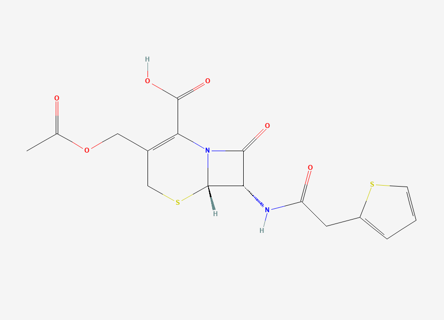 Two-dimensional chemical structure of Cefoxitin Impurity 42