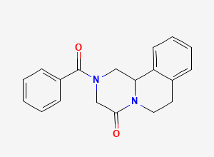 Two-dimensional chemical structure of Praziquantel EP Impurity A, CAS 54761-87-4