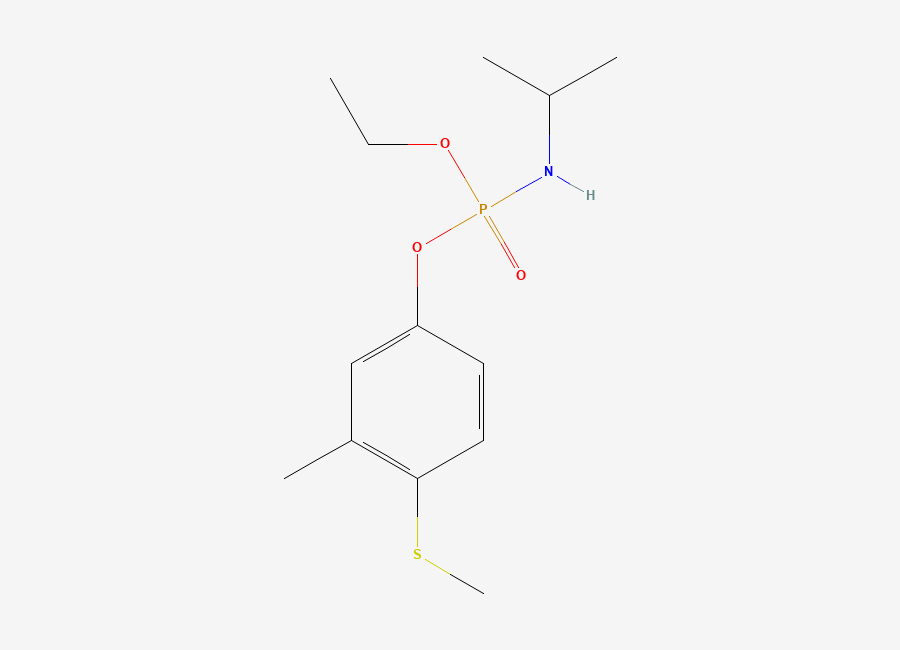 Two-dimensional chemical structure of Fenamiphos, CAS 22224-92-6